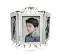 Cabilock Cornice Portafoto Girevole A Forma Di Ruota Panoramica Da 5 Pollici Con Funzione Musicale Perfetta Per Feste in Famiglia E Per Bambini