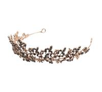 Cabilock Corona Grande in Lega con Strass Barocca Dorata Fascia Elegante per Capelli da Donna e Ragazza Accessorio per Matrimoni e Feste Regalo Raffinato per Occasioni Speciali