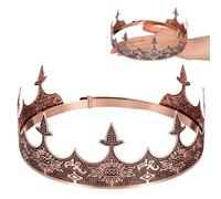 Cabilock Corona Semplice in Metallo, da Uomo, per Cosplay e Teatro | Adatta a Gran Parte delle Teste, Uso Pratico, Dona Eleganza e Bellezza, Resta Salda Durante Scena
