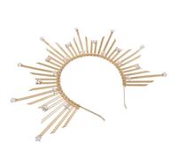 Cabilock Corona Sole Dea Vintage Fascia Spike Accessorio Capelli Donna Halloween Cosplay Oro