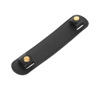 Cabilock Cuscinetto Imbottito per Tracolla Borse e Spallina Morbida in PU Pelle Nera Riduce Pressione e Affaticamento Adatto Tracolle di Tote Bag e Facile da Installare e Leggero