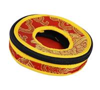 Cabilock Custodia Artigianale in Cotone per Campana di Meditazione, Stile Nepal, Conservazione Sicura, Borsa Porta-Campana per Piatti Tingsha