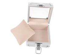 Cabilock Custodia Per Orologi Singolo Coperchio Trasparente, Organizer Portatile Quadrato 9,5x9,5x5,5 Cm, Protezione Anti-graffio e Polvere, Per Esposizione e Viaggio