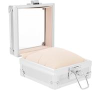 Cabilock Custodia per Orologio Singolo Trasparente Coperchio, Organizer Portatile per Orologi da Scrivania, Scatola Quadrata 9,5x9,5x5,5 Cm, Protezione Anti-polvere e Graffi per Uomo