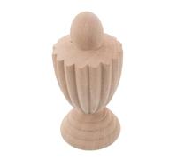 Cabilock Decorative Bed Post Finials in Unfinished Wood French Style Staircase And Curtain Rod Topper Elegant DIY Wedding And Home Craft Accents