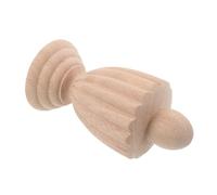 Cabilock Decorative Wooden Finials Post cap Unpainted Topper for Bed Frame Staircase Pillars European Style Craft Accent