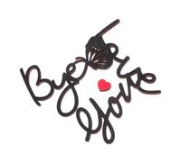 Cabilock Decorazione da Parete in Boho Love You Bye con Artigianali Unico Atmosfera e Personalizzabile per Versatili