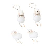 Cabilock Decorazione Pasquale A Forma Di Pecora 4 Pezzi Di Manufactured Comfort Ciondolo A Forma Di Pecora Per Vetrina Decorazione Da Tavolo Da Pranzo