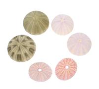 Cabilock Decorazioni Artigianali Ricci di Mare e Gusci Marini Misti, Set da 6 Pezzi per Acquari e Decorazioni Casa, Colori Assortiti, Artigianato Manuale