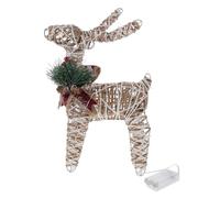 Cabilock Decorazioni natalizie a forma di renna: renne di Natale illuminate - Decorazioni a forma di renna per esterni per cortile, patio, prato, giardino, decorazioni per le feste - Decorazioni
