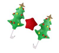 Cabilock Decorazioni Natalizie e Stella Set 3 per Verde Resistente e Morbido per Finestrini Auto e Viaggi su Strada