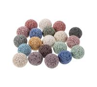 Cabilock Diffusore di Pietre di Roccia Vulcanica per Aromaterapia 20 Pezzi, Diffusore Riutilizzabile per Scrivanie e Relax Durante Sonno Colore Casuale