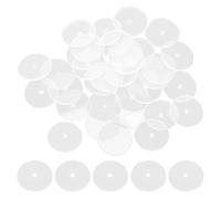 Cabilock Dischi Trasparenti per Orecchini a Bottone 50 Supporti Piatti in Plastica Morbida per Lobi Cuscinetti Comfort per Orecchini Pesanti e Accessori