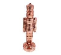 Cabilock Disco Glass Nutcracker Figurine Dual Function Holiday Nutcracker Ornament For Christmas Table Centerpiece Tv Stand Fireplace Decoration Creative Sparkling Glass Design