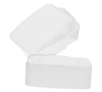 Cabilock Dispenser Di Salviette Coperchio in Plastica Riutilizzabile Per Soggiorno e Bagno, Contenitore Porta Salviette Compatto e Leggero, Set Da 2 Pezzi