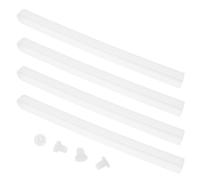 Cabilock Drawer guides laterali 7,28 in, guide per cassetti in plastico bianco, 2 set con accessori, per cassetti e hidden door, ricambi per mobili, struttura monopezzo