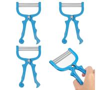 Cabilock Epilatore Manuale Viso Donna 3 Pezzi Blu Depilazione Delicata per Labbra Collo e Cura della Pelle Portatile Strumento Professionale per Depilazione Facciale Quotidiana