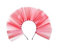 Cabilock Fascia per capelli vintage da donna con decorazione a cuore, fascia per capelli da sposa in rete per matrimoni, feste di addio al nubilato, servizi fotografici