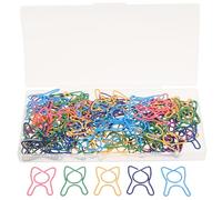 Cabilock Fermagli Colorati a Forma di Denti 100 Pezzi Graffette Multicolori in Metallo Resistente per Cancelleria Planner Ufficio Scuola e Bomboniere Creative