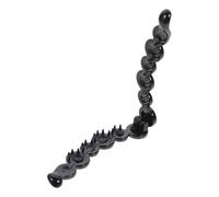 Cabilock Fermaglio per Chioma Banana Nero Grande in Acrilico Denti Forti e Tensione Resistente per Coda di Cavallo, Design Semplice e Stile Elegante per Feste o Spiaggia
