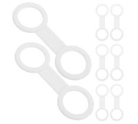 Cabilock Fermatubo per Subacqueo in Silicone Bianco, 8 Pezzi, Compatibilità con Maschera Snorkeling, Attacco Sicuro del per Nuoto Subacqueo