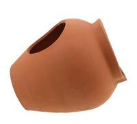 Cabilock Fontana in ceramica con cascata per acquario, vaso di terracotta per la circolazione dell'acqua, vaso per fiori in terracotta per giardino, balcone, soggiorno, laghetto di loto,