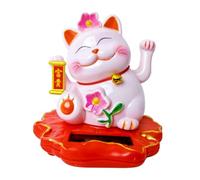 Cabilock Fortunato Sventolante per Decorazione Ed Esterna Casa Auto e Camper Statuetta con Braccio Alzato Fiore Rosa