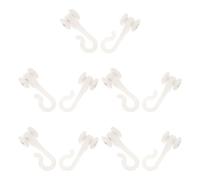 Cabilock Ganci Scorrevoli per Tende da Soffitto 10 Pezzi con Rulli per Binario per Zanzariera Accessori per Appendere Reti e Baldacchini a Cupola Installazione senza Attrezzi per