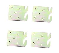 Cabilock Gancio per Sponda del Letto in Legno 4 Pezzi Staffa per Telaio del Letto Connettore Robusto per Installazione Facile e Sostituzione Piastre Danneggiate