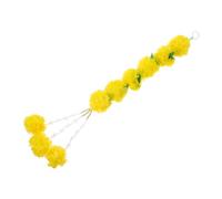 Cabilock Ghirlanda Calendula Artificiale Lunga Decorazione per Feste Diwali Matrimonio e Dei Morti Appeso per e Colori Vivaci e Atmosfera Festiva