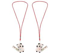 Cabilock Giocattolo Musicale da Bagno in Ceramica 6 Pezzi Fischietti Panda Colorati, Giocattolo Educativo per Piccoli, Regalo Festa Compleanno e Bomboniere Rumorose per Bimbi