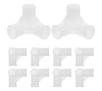 Cabilock Giunto a T in Plastica 16 Mm per Armadio Portatile Set da 20 Connettori per Organizer e Scarpiera Accessori per Rack per L’organizzazione della Casa e Ripiani Armadio