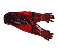 Cabilock Guanti Impermeabili Lunghi in Gomma Protezione Estesa e Isolamento Termico, Resistenti e Antiperforazione per Lavori All'aperto e Giardinaggio, Lunghezza 65 Cm Polsino Elastico