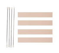 Cabilock Kit 4 Pezzi Strisce Riscaldanti per Macchina Sigillatrice Manuale, Filo Termo-resistente 240 Mm X 3 Mm Nastro Anti-bruciatura, Ricambi per Sigillatura Sacchetti Imballaggio