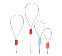 Cabilock Kit 50 Pezzi Di Sigilli Di Chiusura Filo D’acciaio 30 Cm, Pinze Per Sigillatura a Piombo Alta Tenacità e Serratura Autobloccante, Sigilli Di Sicurezza Per Spedizioni, Logistica e Trasporti