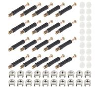 Cabilock Kit di 40 Pezzi di Connettori a Camma per Mobili Elementi di Fissaggio per Armadi e Cassetti Bulloni di Collegamento per Tavoli e Armadietti Accessori per Ferramenta Montaggio