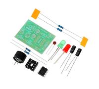 Cabilock Kit Multivibratore Ne555 Astabile Doppio Lampeggiatore Led, Scheda di Apprendimento per Saldatura Fai da Te, Kit Pratico Elettronico Componenti Affidabili e Istruzioni