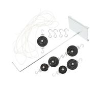 Cabilock Kit Pulegge per Esperimenti Scientifici di con Paranco e Supporto Attrezzatura Didattica per Laboratori Scolastici e Studi Meccanici