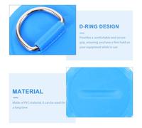 Cabilock Kit Toppe Anello a d in Acciaio Resistente alla Corrosione e Fibbia in PVC per Kayak e Paddle Board Accessori da Ponte Corda Elastica da 8 CM Attrezzatura per Sport Acquatici