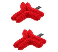 Cabilock Knitted Angry Hairclip per Bangs Fermagli Creativi in Lana Morbida Accessorio Decorativo per Styling Curly Feste e Live Streaming