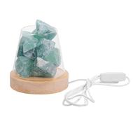 Cabilock Lampada Aromaterapica in Pietra di Cristallo Luce Calda USB | Vetro e Pietra Cristallina, Illuminazione Notturna, per Oli Essenziali, Studio e Spa