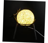 Cabilock Lampada Da Tavolo Led Usb a Luce Notturna a Forma Di Palla in Rattan Regolazione Intensità, Decorazione Luminosa Per Camera Da Letto e Soggiorno, Luce Ambientale Creativa Per Casa