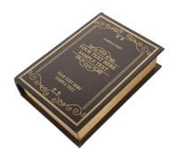 Cabilock Libro Finto Stile Vintage Europeo Di Libro Simulato Decorazione Da Scrivania Materiale Robusto e Stabile Arredamento Per Casa