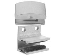 Cabilock Limitatore per Porta in Vetro Scorrevole 2 Pezzi Rullo Regolabile e Protezione Antiusura in Lega di Alluminio Argento per Porta Doccia