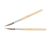 Cabilock Lucidatrice in Agata per Gioielli 2 Pezzi Manico in Legno, Strumento per Lucidare Argento e Oro, Brunitoio Artigianale per Creazione e Manutenzione Fai da Te