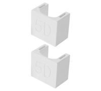 Cabilock Magnete per Unghie 5D Effetto Occhi di Gatto Strumento Magnetico Multi-Angolo per Nail Art Fai da Te e Salone Set 2 Pezzi Bianco per Gel e Smalto