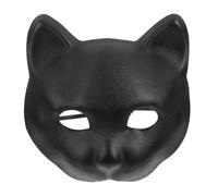 Cabilock Maschera da pantera, nera, per modellare, per animali di scena, colore nero