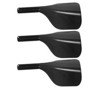 Cabilock Maschera Protettiva Viso per Parrucchiere Nera con Manico Copertura in Plastica per Taglio Chioma e Lacca Set da 3 Pezzi per Uso Professionale e Salone Hair Styling