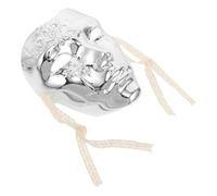 Cabilock Maschera Steampunk Argento Maschera Punk Cyborg in ABS Design Meccanico Complesso e Resistente per Feste e Cosplay per Uomini Adulti