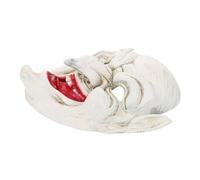 Cabilock Maschera Strega Halloween Schiuma PU Leggera Vecchia con Naso e Spettrale Accessorio Realistico per Costume Cosplay Zombie e Mascherata Wizard Adulti